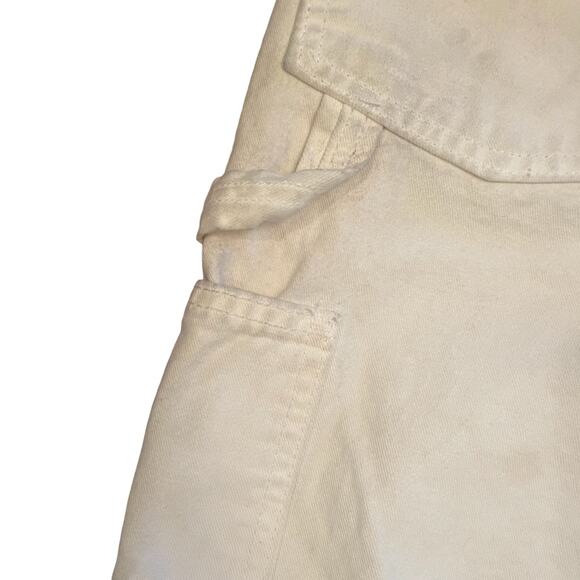 VTG Caboose white painters Bermuda distressed Jorts shorts size 36 - Picture 5 of 14